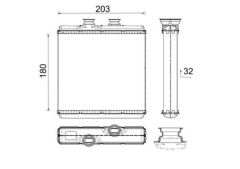 MAHLE AH183000P KALORIFER RADYATORU MERCEDES W204 W212 C218 R231 C190 R197