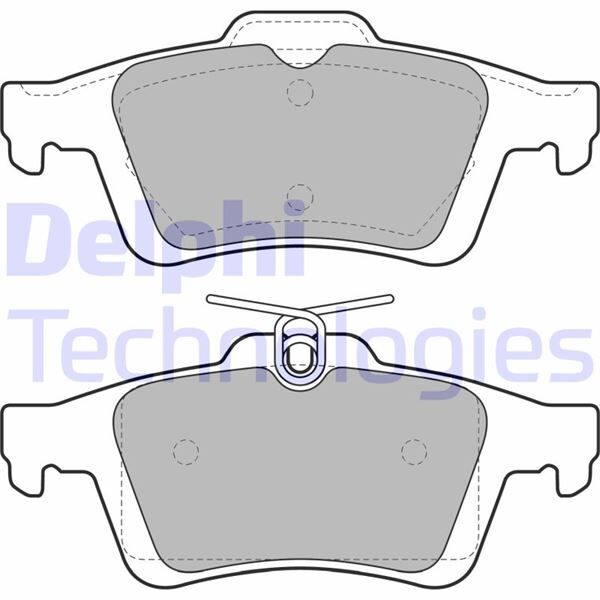 DELPHI LP1958 ARKA BALATA FOCUS II CMAX 03> CONNECT 02> LAGUNA III 07> OPEL VECTRA C 02> SIGNUM 03> CITROEN C5 08> PEUGEOT P508 10>18