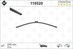 VALEO 119520 ARKA CAM SİLECEK SÜPÜRGESİ RENAULT CLIO IV 12> 240MM