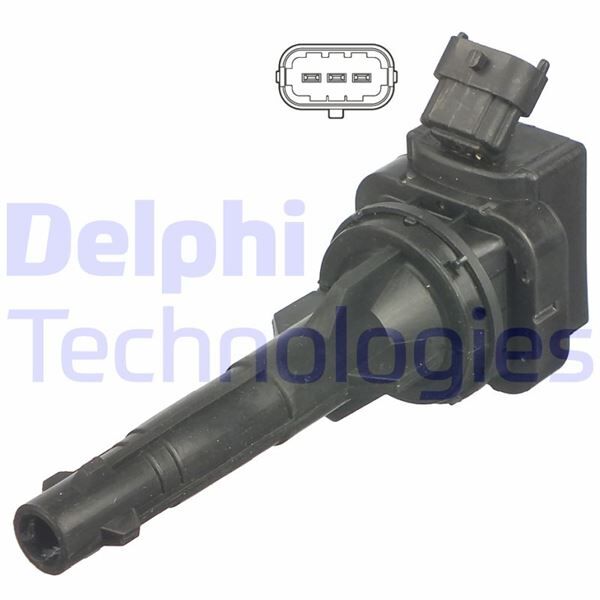 DELPHI GN10203-12B1 ATEŞLEME BOBİNİ TOYOTA COROLLA 1.4L 4ZZ-FE ZZE111 VVTi 00-01 3 soketli