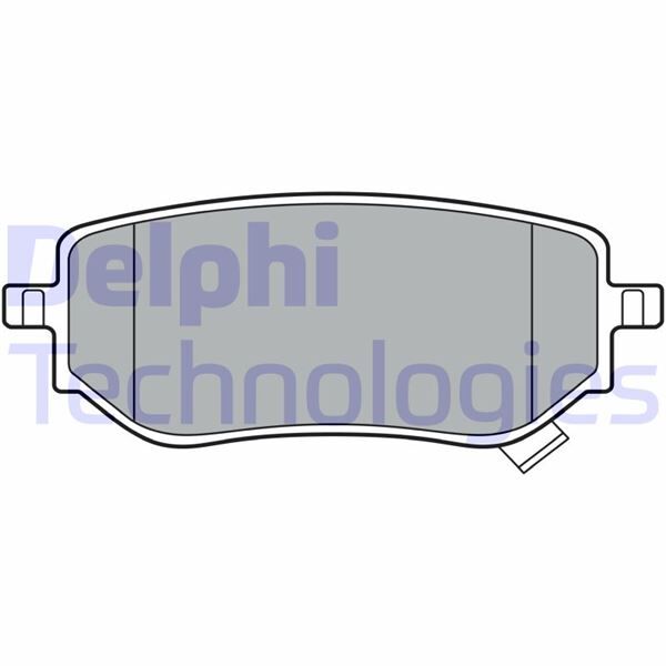 DELPHI LP3402 FREN BALATASI ARKA MERCEDES X-CLASS W470 . NISSAN NAVARA D23. D23T 2.3 dCi 15>