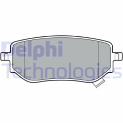 DELPHI LP3402 FREN BALATASI ARKA MERCEDES X-CLASS W470 . NISSAN NAVARA D23. D23T 2.3 dCi 15>