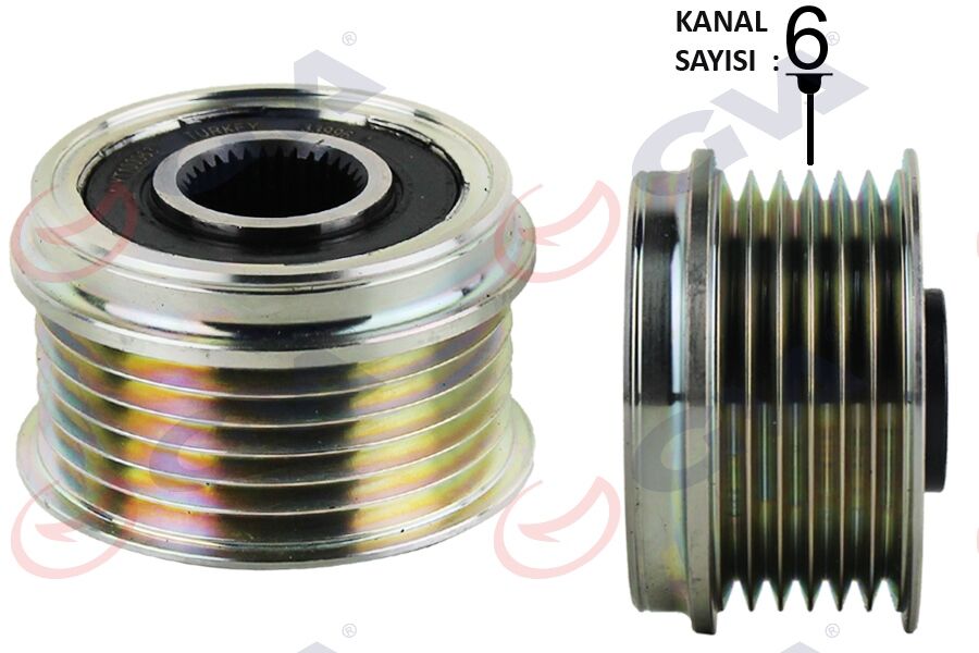 GVA 2890118 ALTERNATÖR KASNAĞI ASTRA H-COMBO C-CORSA C-D-MERIVA 1.3 CDTI-DOBLO-GRANDE PUNTO-LINEA 1.3 MTJ