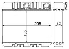 MAHLE AH87000S KALORIFER RADYATORU BMW E46 E83