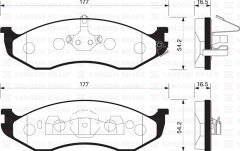 SANGSIN SP1112 ÖN FREN BALATA JEEP GRAND CHEROKEE I 4.0L 5.2L 91-99 . WRANGLER 96-07