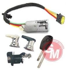 GUA 41643 KONTAK - ANAHTARI 4LÜ SET DACIA LOGAN-SANDERO R.TRAFIC II 2012- 2010-ALARM DÜĞMELİ ANAHTAR İLE