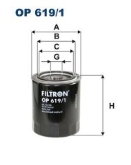 FILTRON OP619.1 YAĞ FİLTRESİ TOYOTA LANDCRUISER PRADO 3.0L 1KZ-TE KZJ90 96-02 3.0L 1KD-FTV KDJ120 03-09 / HIACE 2.4L 2L 89-95 / HILUX LN145 98-04 / MAZDA B2500 WL 00-06 / FORD RANGER WL 99-06 büyük tip-tombul