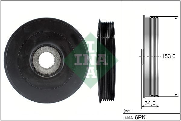 INA 544007910 KRANK KASNAĞI P107-207-P307-P308-P406-P407-PARTNER-BERLINGO-C1-C2-C3-C4-XSARA-FOCUS II-FIESTA 02> 1.4-1.6 HDI-TDCI VOLVO C30 06>12 1.6D S40 II 05>12 1.6D V50 05>12 1.6D MAZDA II 1.4CD III 1.6DI