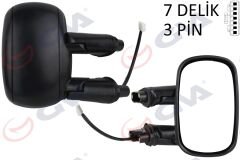 DIŞ DİKİZ AYNASI SAG ELEKTRİKLİ ASTARLI FIAT DOBLO 00>10 KONVEKS 3 FİŞ VM-666EHPR