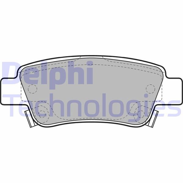 DELPHI LP2047 ARKA FREN BALATA HONDA CR-V 2.2L N22A CTDi dizel RE6 06-> / CR-V 2.0L R20 benzinli RE5 otomatik vite s 07-15 / CR-V 1.6L N16A2 RE6 İ-DTEC dizel 4x2 4x4 13->