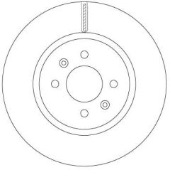 TRW DF6842 ÖN FREN DİSKİ HAVA KANALLI KIA RIO 1.1L 1.2L 1.4L D3FA 1.2L G4LA G4FA D4FC 12-17 280 çap x 4 bijo n - Takım disk fiyatıdır
