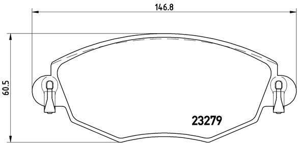 BREMBO P24060 ON FREN BALATASI MONDEO III 00>07 JAGUAR X TYPE 04>09