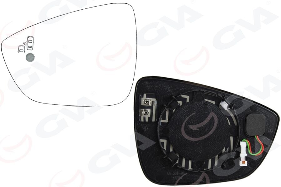 GVA 1135125 DIŞ DİKİZ AYNA CAMI SOL FOCUS IV 18> KÖR NOKTALI