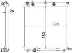 MAHLE CR556002S RADYATÖR BRAZİNG C3 04/02>207 02/06>1007 04/05> KLİMASIZ MEK
