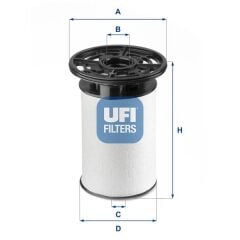 UFI 2607600 YAKIT FİLTRESİ PEUGEOT BOXER-CITROEN JUMPER 2.3 HDI FIAT DUCATO 10> 2.3D F1A Euro6 140/160PS ALFA R OMEO GIULIA 2.2D 15>