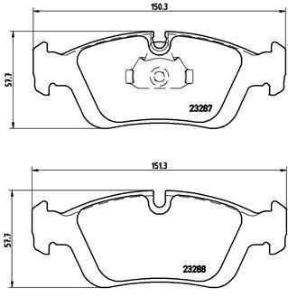 BREMBO P06024 FREN BALATASI ON BMW E46 E36
