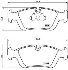 BREMBO P06024 FREN BALATASI ON BMW E46 E36