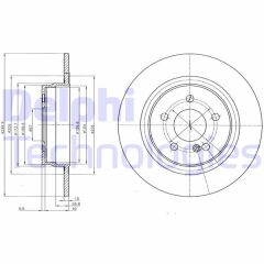 DELPHI BG4153C FREN DISKI ARKA MERCEDES W204 S204 C204 C207 A207