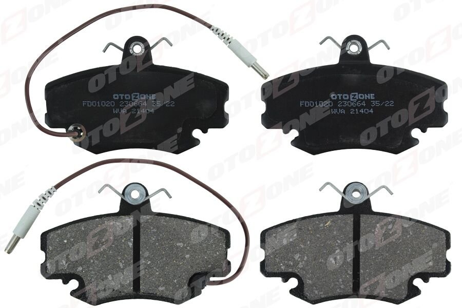 OTOZONE FDO1020 ÖN BALATA FİŞLİ RENAULT R9-R19-R21-CLIO I-II-MEGANE I-TWINGO-LOGAN-SANDERO-SOLENZA GDB 400