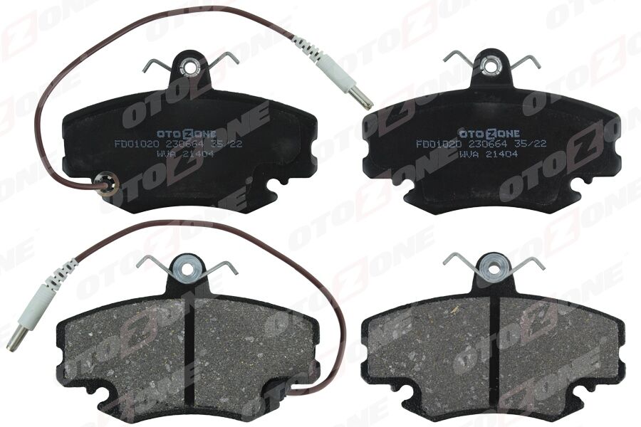 OTOZONE FDO1020 ÖN BALATA FİŞLİ RENAULT R9-R19-R21-CLIO I-II-MEGANE I-TWINGO-LOGAN-SANDERO-SOLENZA GDB 400