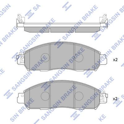 SANGSIN SP4080 ÖN FREN BALATA NISSAN NAVARA 2.3L YS23 D23 16->