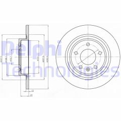 DELPHI BG4279 ARKA FREN AYNASI 16 INÇ ASTRA J 09 > ZAFIRA C 11 > CRUZE 09 > 268.5x12x5DL DOLU 569075