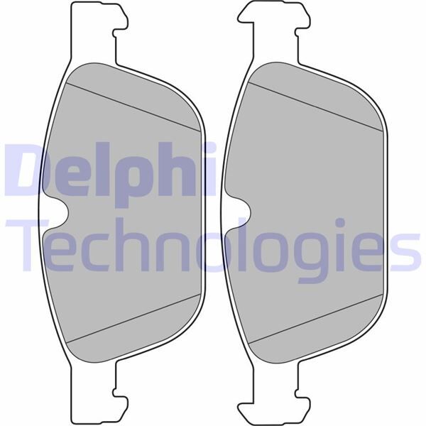 DELPHI LP2140 ÖN BALATA VOLVO XC60 D3 2008-2017 D4 12-17 D5 08-15 T5 2010-1207 T6 2008-2017 156