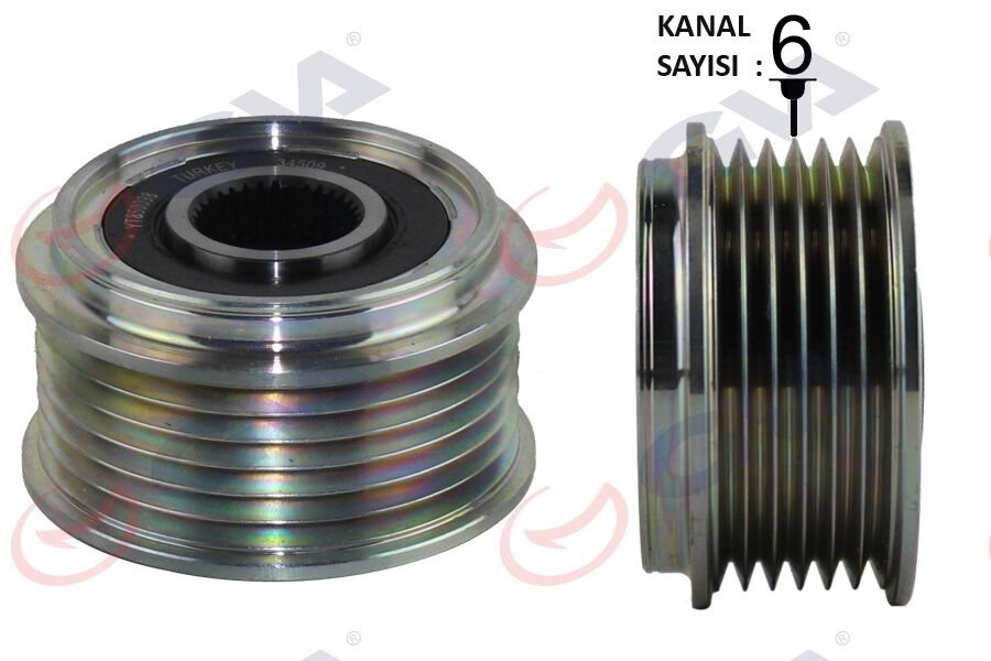 GVA 2835110 ALTERNATÖR KASNAĞI RULMANLI FORD CONNECT-FOCUS 98> 1.8 TDCİ