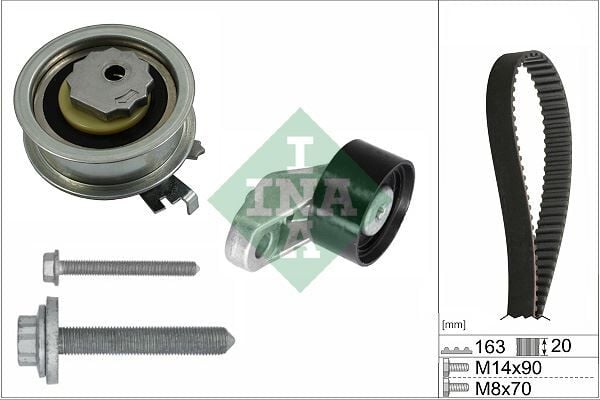 INA 530084610 TRİGER SETİ GOLF8-A3-LEON-OCTAVİA 1.0 TSI 2020> DLAA-DLAB-DFNA-DFNB-DSGB-DSGD