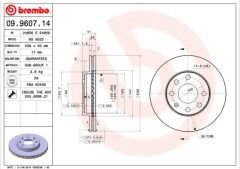 BREMBO 09960714 ÖN FREN AYNASI CORSA B-ASTRA F-VECTRA A-ASCONA C-COMBO B 94-01 AVEO-KALOS 03> 246x19.9x4DLxHAVALI 90511111-93182291-93281952