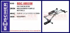 BSC 68931M ÖN CAM SİLECEK MEKANİZMASI MOTORLU RENAULT CLIO III 05>