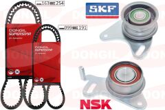 DONGIL KIT99YU-163RU TRİGER KAYIŞ SETİ EKSANTRİK SETİ HYUNDAI H100 STAREX 2.5L D4BB D4BF 97-> / KIA K2500 2.5L D4BH 03- > / MITSUBISHI L300. L200 2.5L 4D56 K64T K74T 96-07 / PAJERO 2.5L 4D56 94-> 2 KAYIŞ 2 RULMAN 16