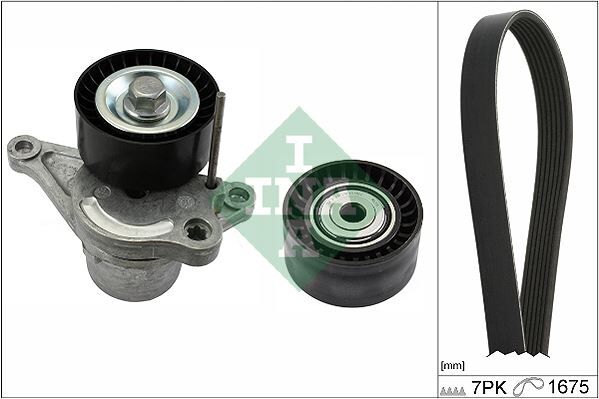 INA 529035510 KANALLI V KAYIŞ SETİ RENAULT MASTER III 2.3DCI 14 >OPEL MONAVO 2.3CDTI 14 >