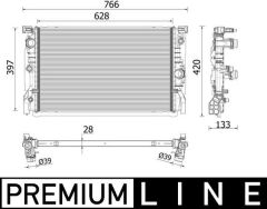 MAHLE CR2223000P MOTOR SU RADYATORU BMW B47 B57 G30 G31 G32 G11 G12 G14 G15 G16