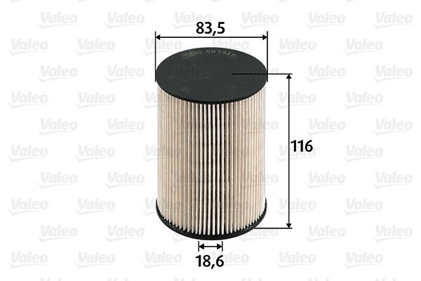 VALEO 587919 YAKIT FİLTRESİ CADDY III-GOLF V-JETTA III-OCTAVIA-TOLEDO III-LEON-ALTEA-A3 1.9TDI-2.0TDI