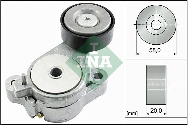 INA 534039610 ALTERNATÖR GERGİ RULMANI KÜTÜKLÜ GOLF5/6-JETTA-PASSAT-SCIROCCO-TIGUAN-A3-LEON 1.4TSI 04-10 BLG-BM Y-CAVA