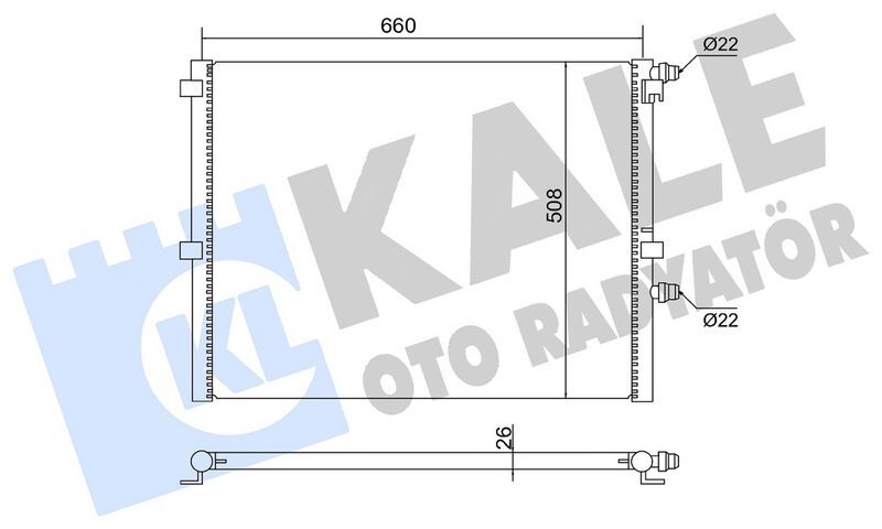 KALE 363710 ILAVE SU RADYATORU BMW B48 B58 G30 G31 G38 G32 G11 G12 G14 G15 G16