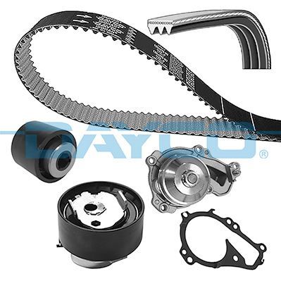 DAYCO KBIOWP141 DEVİRDAİM EKSANTRİK GERGİ KİTİ 118x160 ASTRA L 21> CORSA F-COMBO E 19> CROSSLAND-GRANDLAND-P108- P208-P301-P308-P508-P2008-PARTNER-BERLINGO-C-ELYSEE-C2-C3-C4-DS3-PROACE 1.2 B-D-F12XHT PureTech
