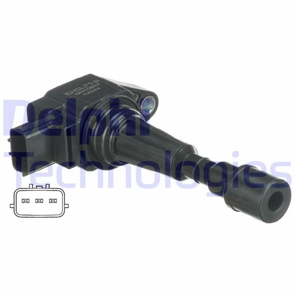 DELPHI GN10637-12B1 ATEŞLEME BOBİNİ MAZDA 3 1.6L Z6 benzinli BL kasa 09-14 / MAZDA 2 1.3L 1.5L ZJ ZY DE kasa 07-15