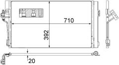 MAHLE AC762000S KLIMA RADYATORU MERCEDES VITO W639