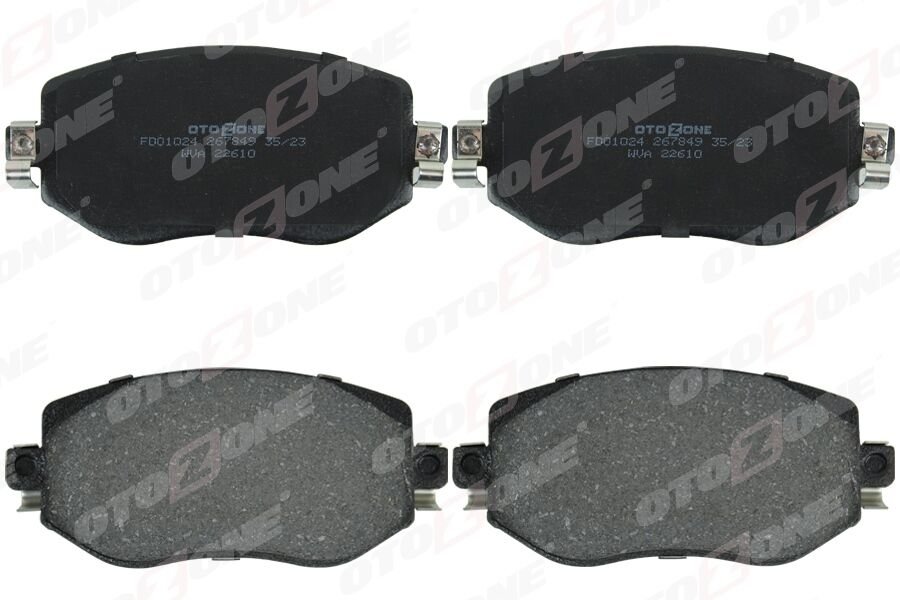 OTOZONE FDO1024 ÖN FREN BALATASI RENAULT MEGANE IV 15> TÜM MOTOR TİPLERİ G:129MM Y:58.4 MM K:18MM