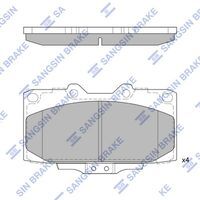 SANGSIN SP1486 ÖN FREN BALATA SUBARU IMPREZA WRX 2.0L EJ205 TURBO GD GG kasa 01-06 / NISSAN 200SX 2.0L SR20DET TU RBO S14 kasa 94-99