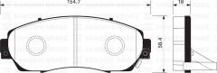 SANGSIN SP2115A ÖN BALATA DİSK HONDA CR-V 15> Üstten Delikli