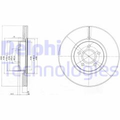 DELPHI BG4056C ON FREN AYNASI CONNECT 12 > FOCUS III 11>15 KUGA 12>14 VOLVO V40 T2-T3-T4-T5 C30 06>12 C70 II 07>12 S40 II 05>12 V50 04>