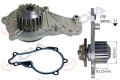 GVA 5243230 DEVİRDAİM PEUGEOT P206-P207-P208-P307-P308-P1007-P2008-BIPPER CITROEN C1-C2-C3-DS3-XSARA-NEMO 1.4 HD I DV4 FIESTA-FUSION 1.4 TDCI