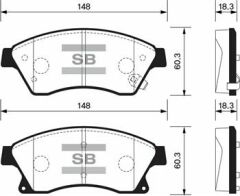 SANGSIN SP1362 ÖN BALATA 15 INC ASTRA J 1.3 CDTI-1.4-1.4 TURBO-1.6 1.7 CDTİ 2.0CDTİ 10>AVEO 11>CRUZE 11>