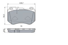 BOSCH 0986494777 FREN BALATASI ON MERCEDES C-CLASS W205 S205 C205 A205