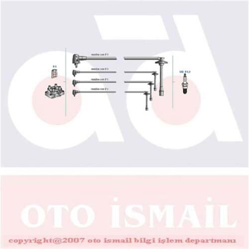 DODUCO 7892 BUJİ KABLOSU TOYOTA COROLLA 1.6L 4A-FE AE101 AE111 DOHC enjeksiyonlu 92-00