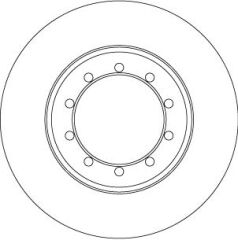 TRW DF6711 FREN DİSKİ ARKA FORD TRANSİT 06> 3.2 TDCİ ÇİFT TEKER