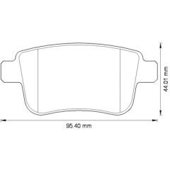 FREN BALATASI ARKA MERCEDES CITAN W415 12> . RENAULT KANGOO II 09>